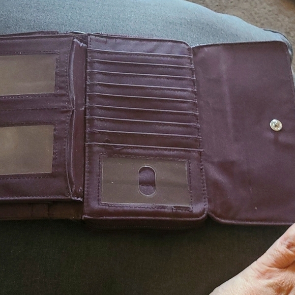 CROCODILE leather wallet very roomy - Picture 2 of 6